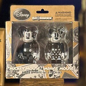 Disney Medicom Be@rbrick + Kubrick — Mickey & Minnie + Donald & Goofy — New